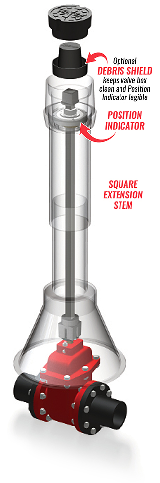 Gate Wrench Extension Stems